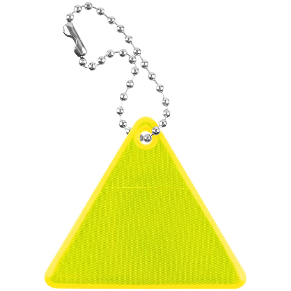 Светоотражатель Spare Care, треугольник, желтый неон-1