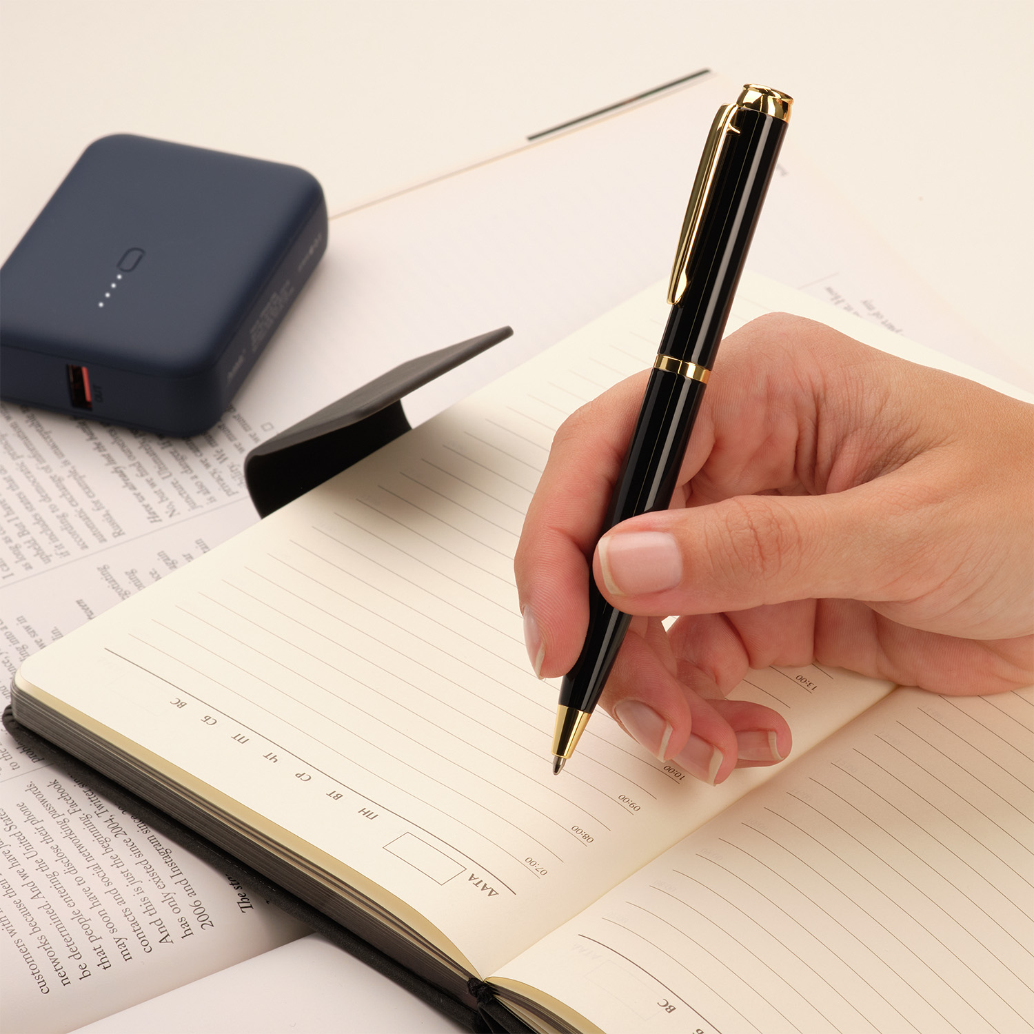 Шариковая ручка Sonata BP, черная/позолота-5