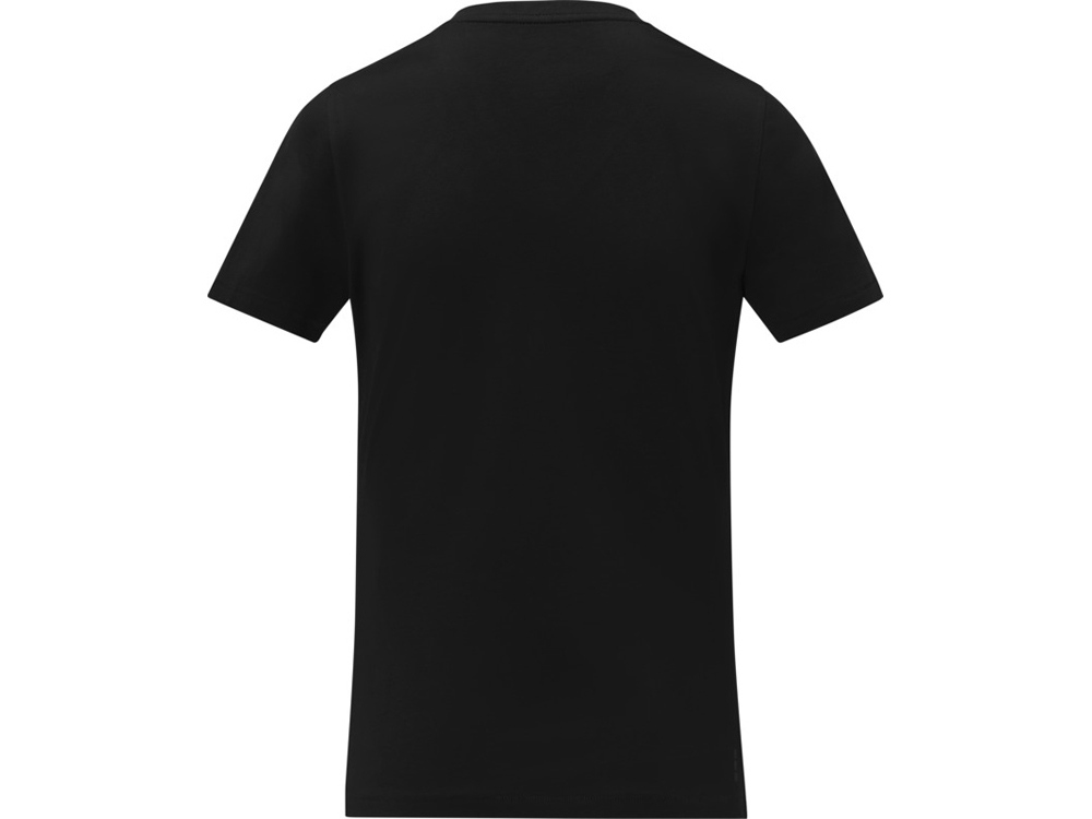 Somoto Женская футболка с коротким рукавом и V-образным вырезом , черный-2