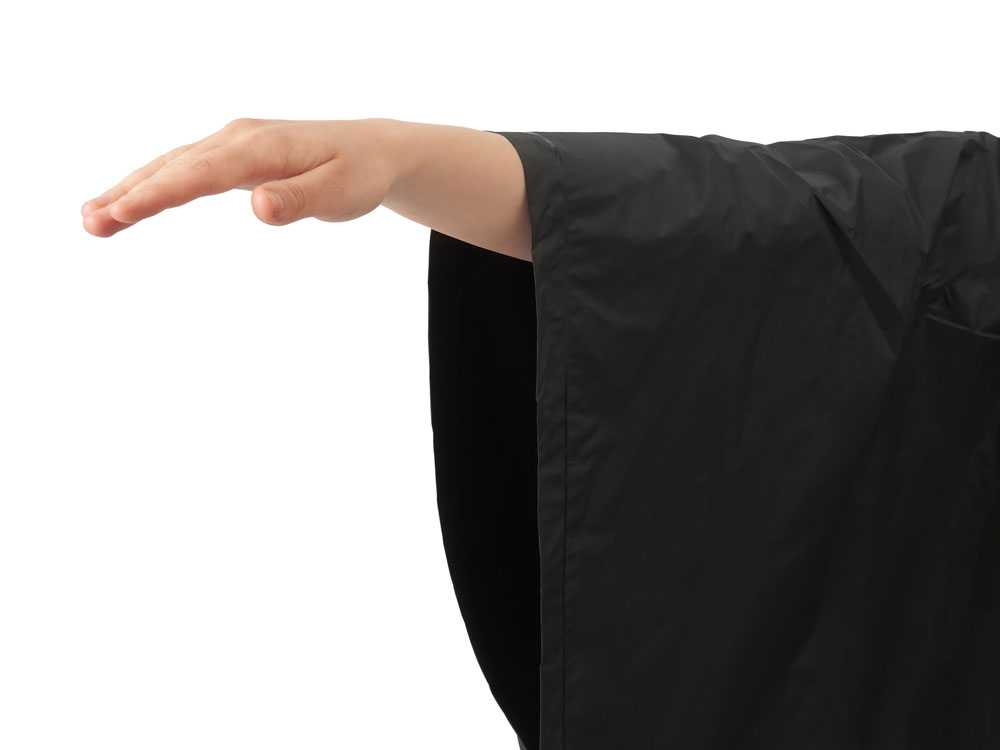 Пончо Hawaii c чехлом унисекс, черный-6