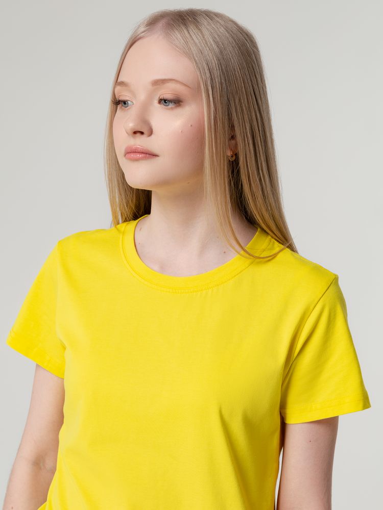 Футболка женская T-bolka Lady, желтая-6