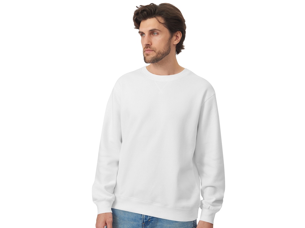 Свитшот оверсайз Lisbon унисекс, белый-4