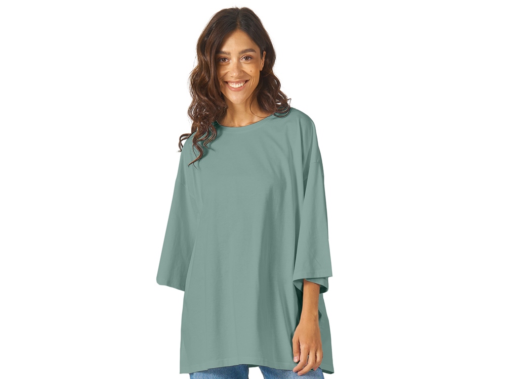 Футболка Berlin к/р оверсайз, 100% хлопок, 180гр, пыльно-бирюзовый-2