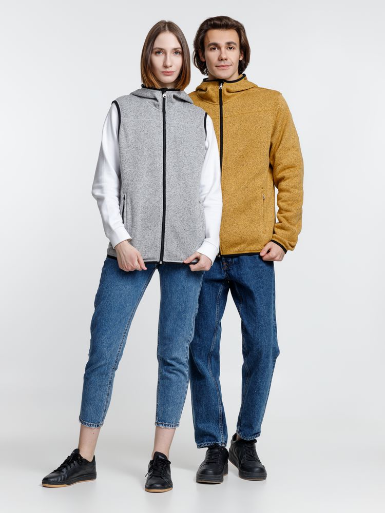 Куртка с капюшоном унисекс Gotland, горчичная-8