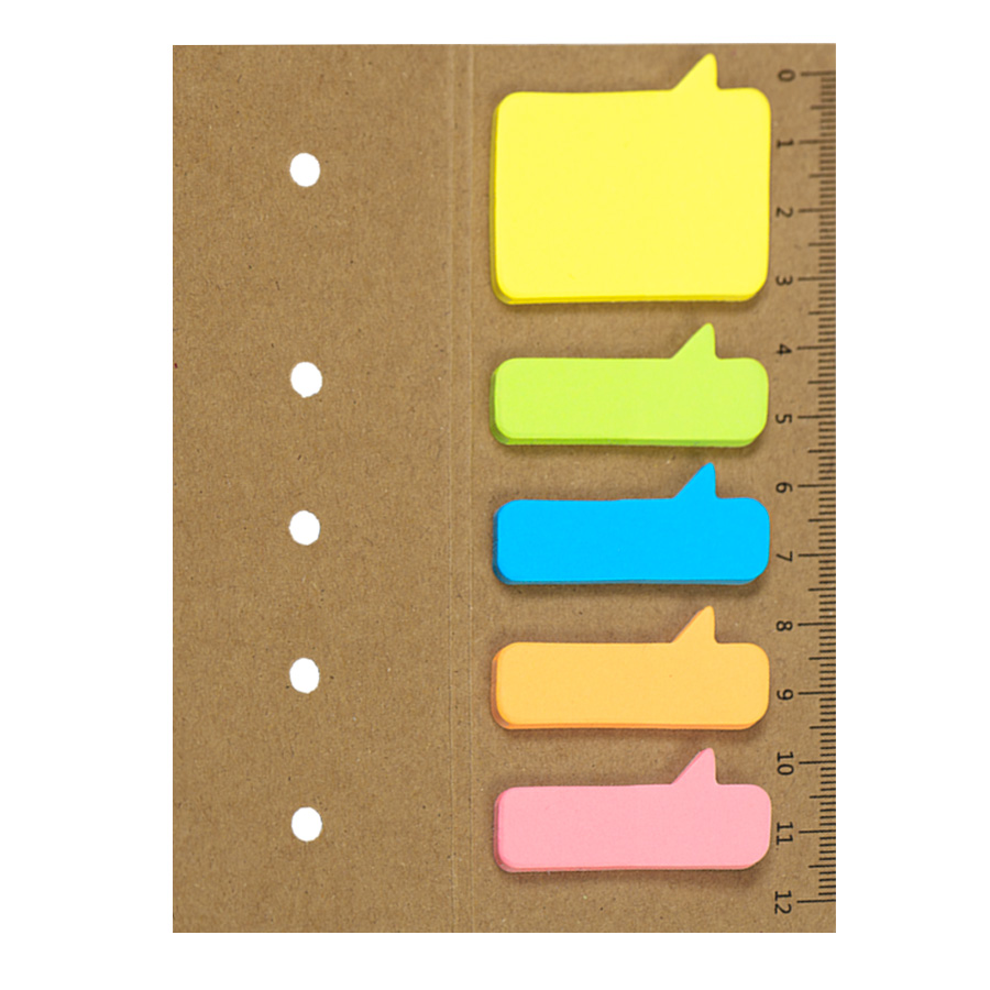 Набор закладок с клеевым краем STICKY, бежевый-0