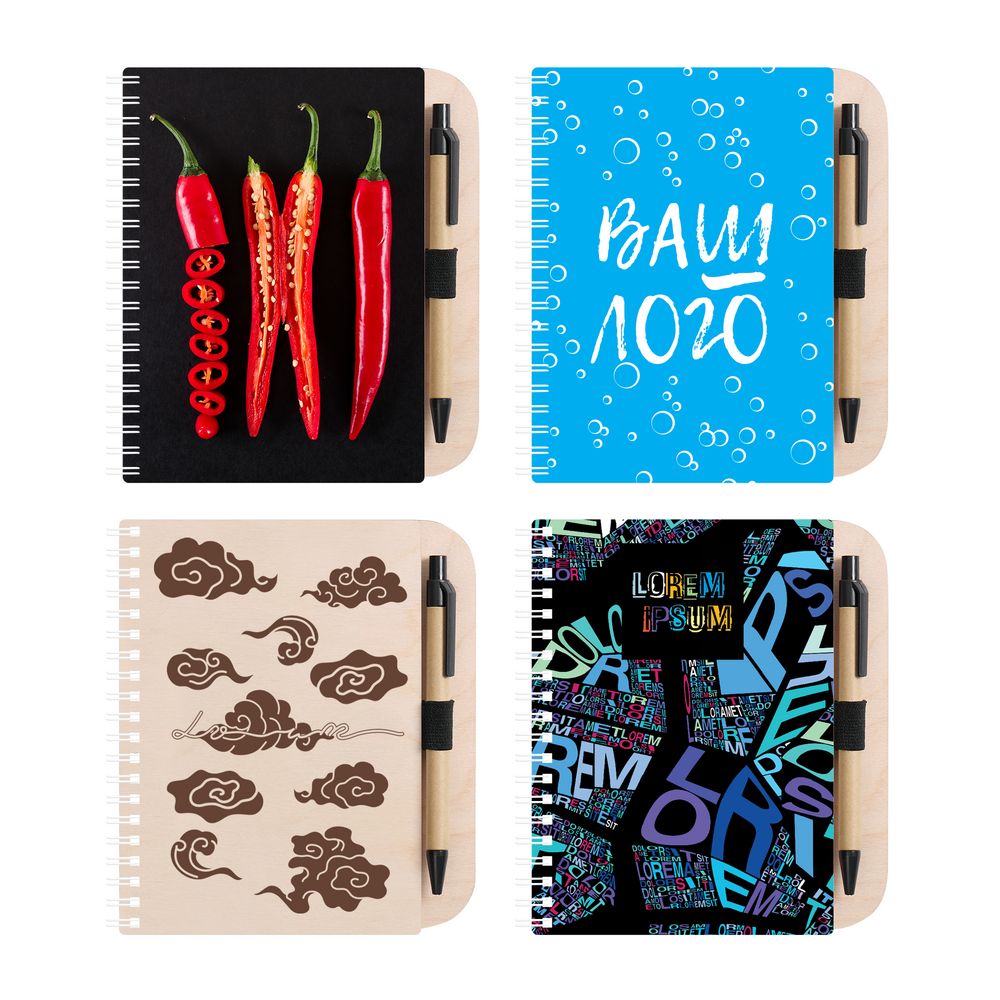 Блокнот на пружине Woodpad на заказ-0