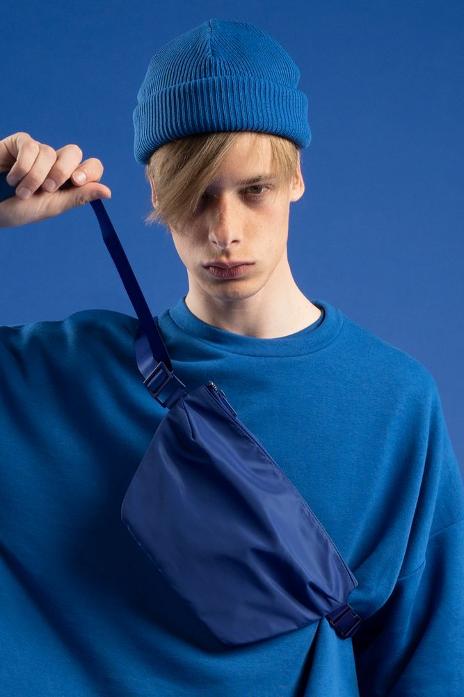 Поясная сумка W1, синяя-0