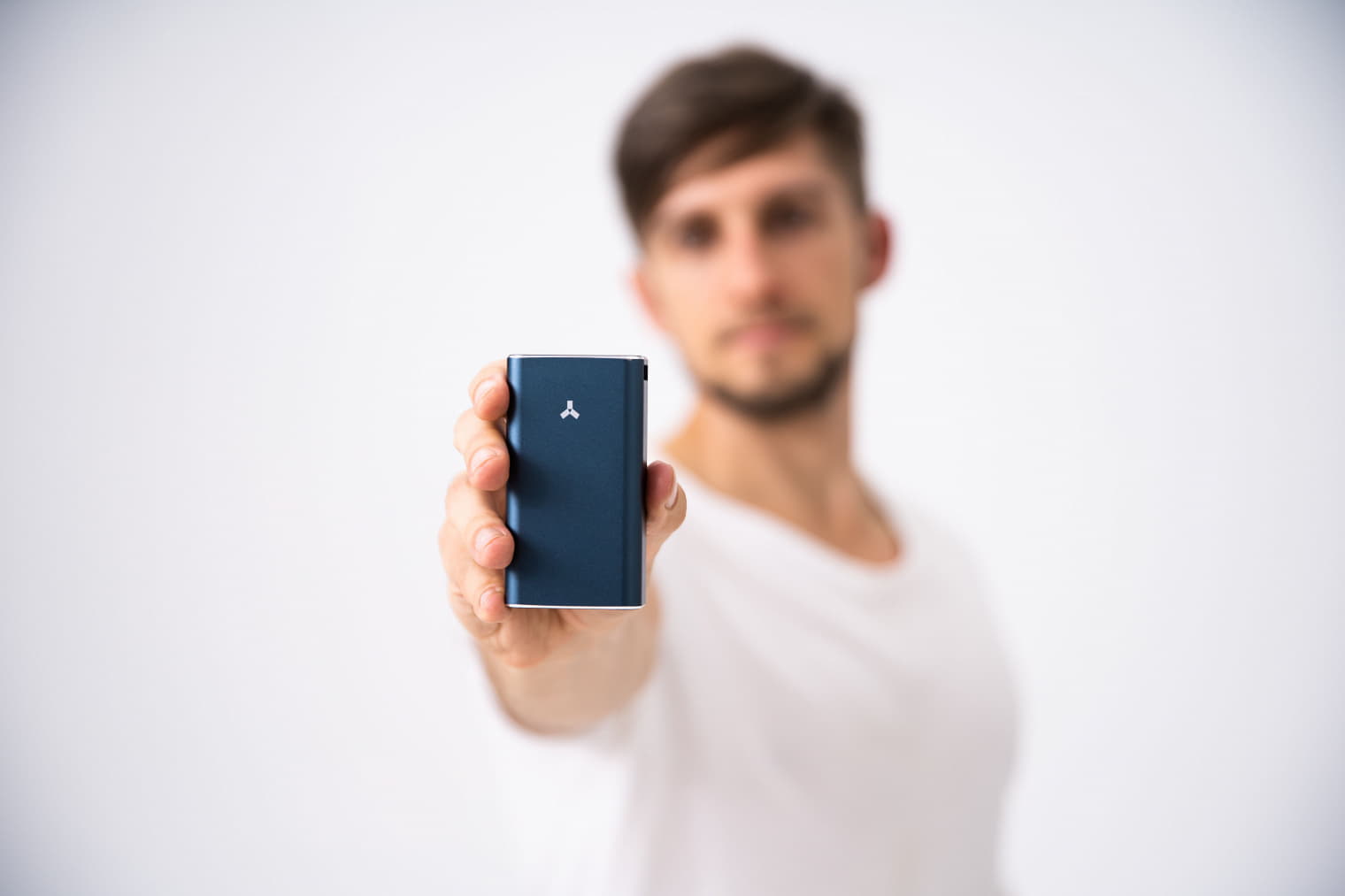 Внешний аккумулятор AMARANTH 10MDQ , 10000 мАч, металл, синий, синий-2