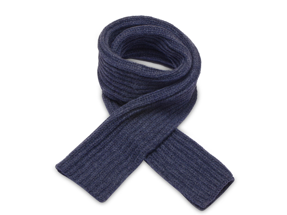 Шарф Nordend, крупный риб, темно-синий меланж-3