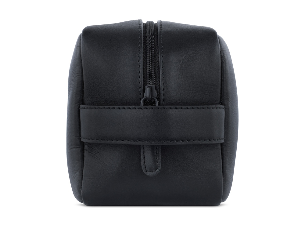 Несессер дорожный BUGATTI Clark, чёрный, воловья кожа/полиэстер, 20х10х13 см, 2,5 л-2