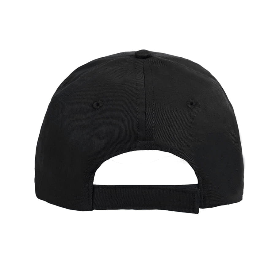 Бейсболка LIGHT, 5 клиньев,  застежка на липучке, черный-4