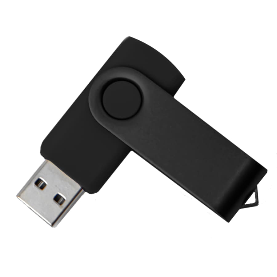 USB flash-карта DOT (16Гб), черный, 5,8х2х1,1см, пластик, металл, черный-1