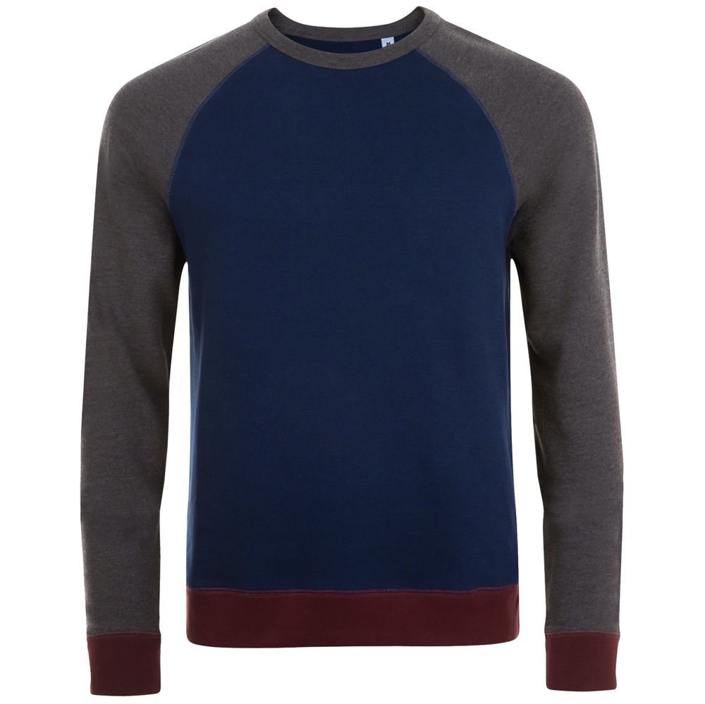 Толстовка унисекс Sandro, темно-синяя с черным меланжем-0