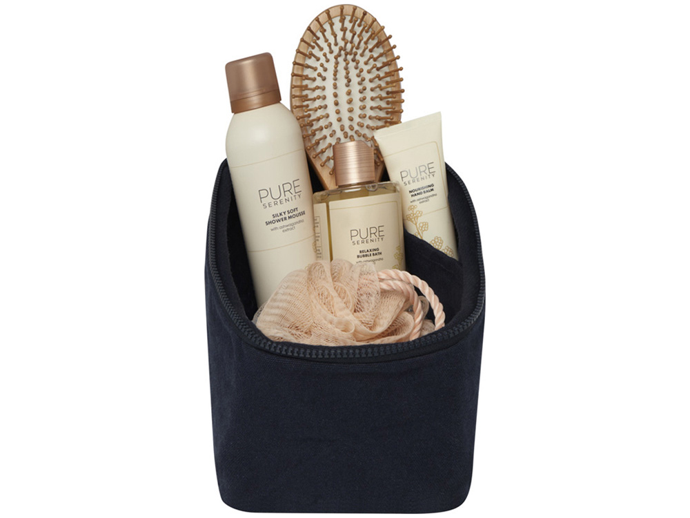 Органайзер для туалетных принадлежностей из переработанного материала Pack 500 г/м² Aware™ - Темно - синий-2