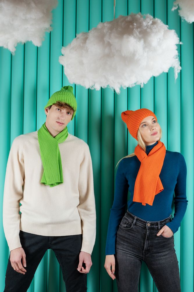 Шарф Yong, светло-зеленый (салатовый)-3