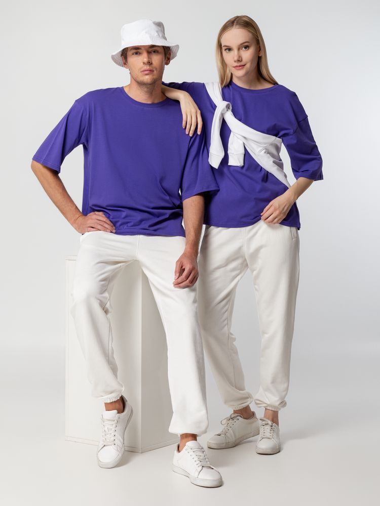 Футболка унисекс оверсайз Street Vibes, фиолетовая-7