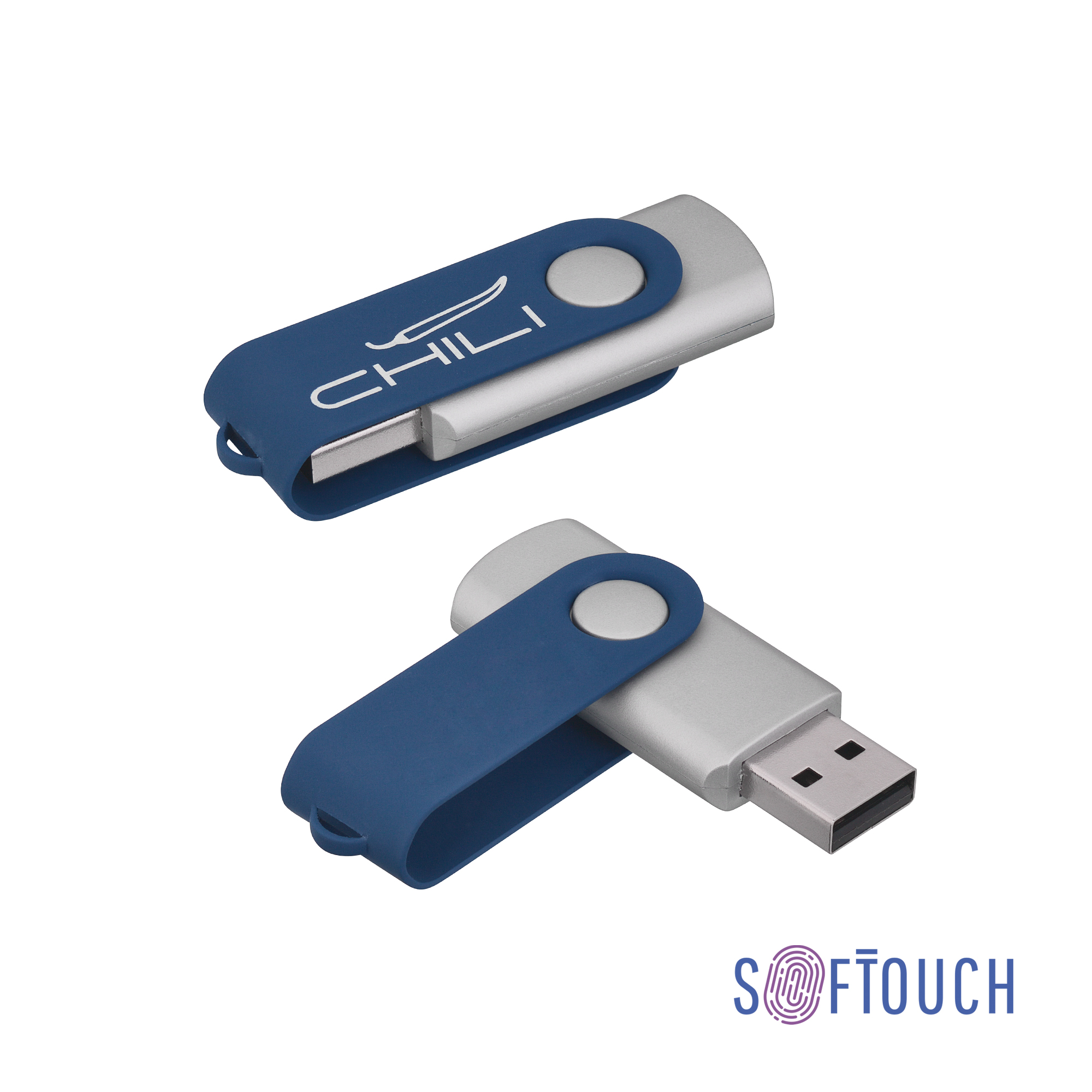 Флеш-карта "Vostok", объем памяти 16GB, покрытие soft touch#-0
