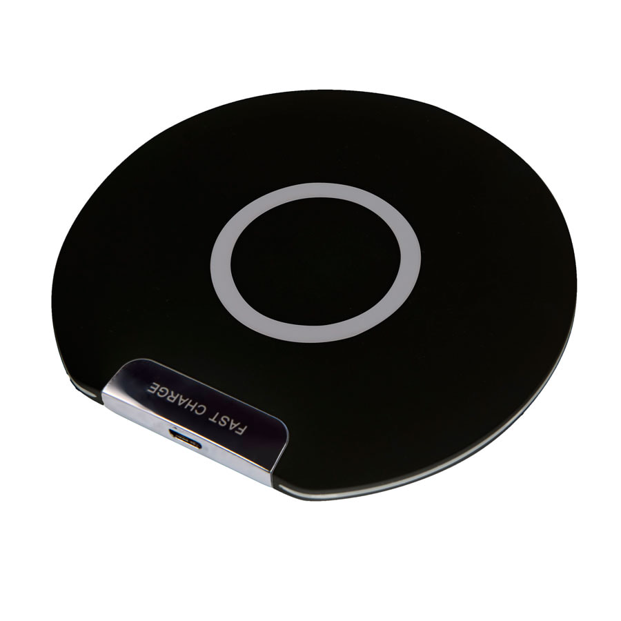 Беспроводное зарядное устройство DISK, черный-0
