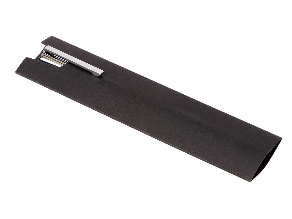 Металлическая шариковая ручка Bossy с вставкой из эко-кожи, красный-3