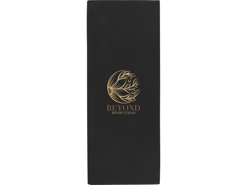 Althea спортивное полотенце 30х80 см - сплошной черный-3