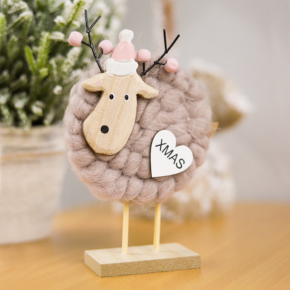 Новогоднее украшение рождественские олени Магиш, Бежевый-0