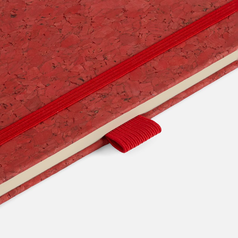 Блокнот Cork County, красный-3