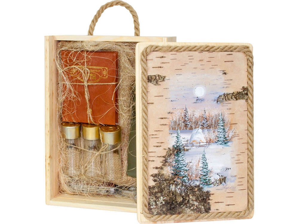 Подарочный набор Лесная заимка, бежевый-1