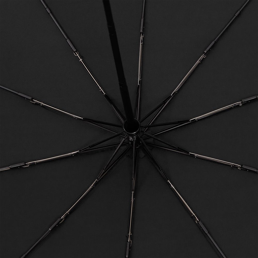 Зонт складной Cloudburst в подарочной упаковке, черный-2