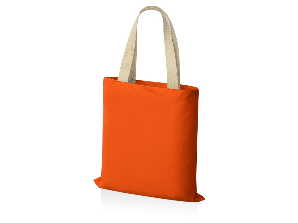 Сумка для шопинга Steady из хлопка с парусиновыми ручками, 260 г/м2, оранжевый-1