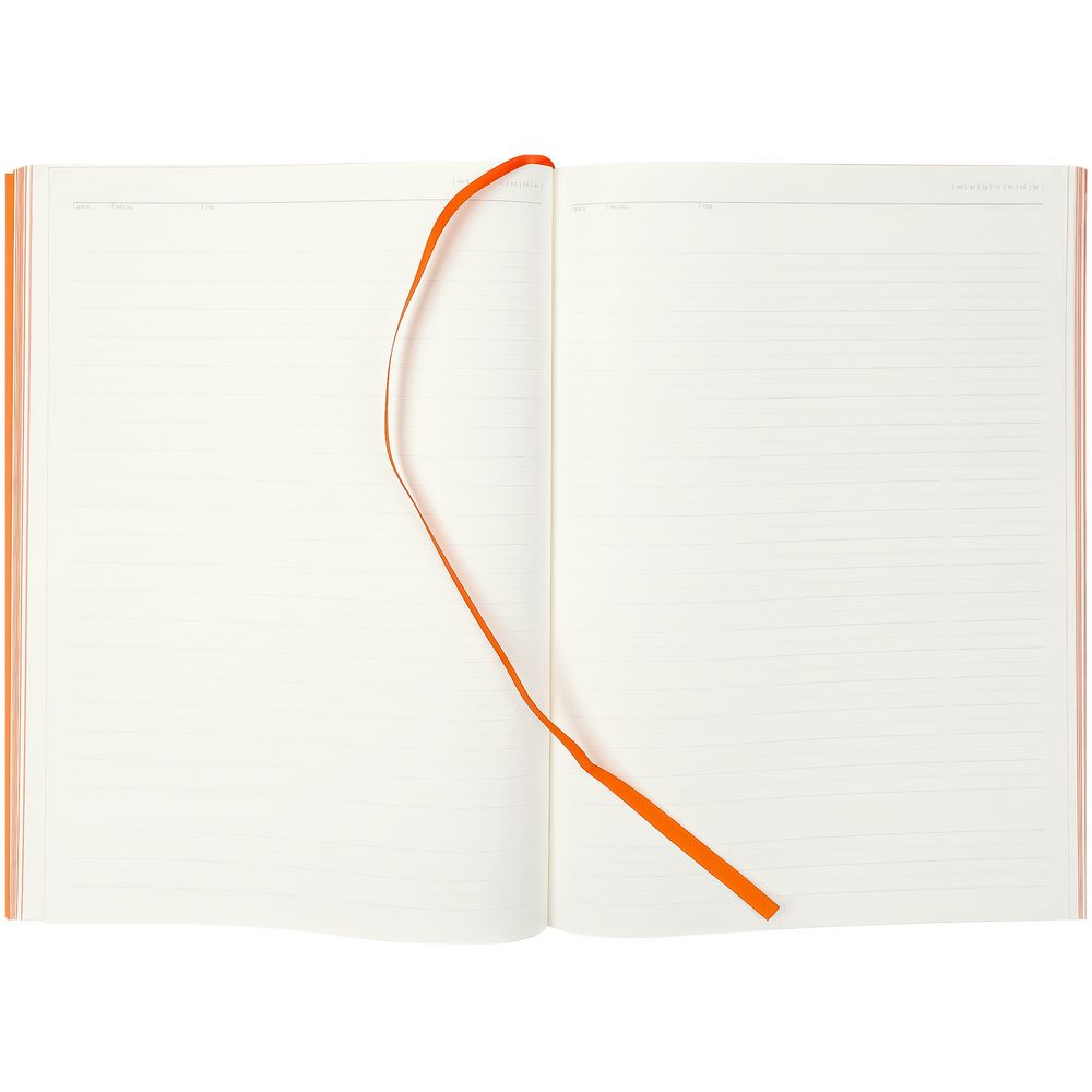 Ежедневник Flat Maxi, недатированный, оранжевый-3