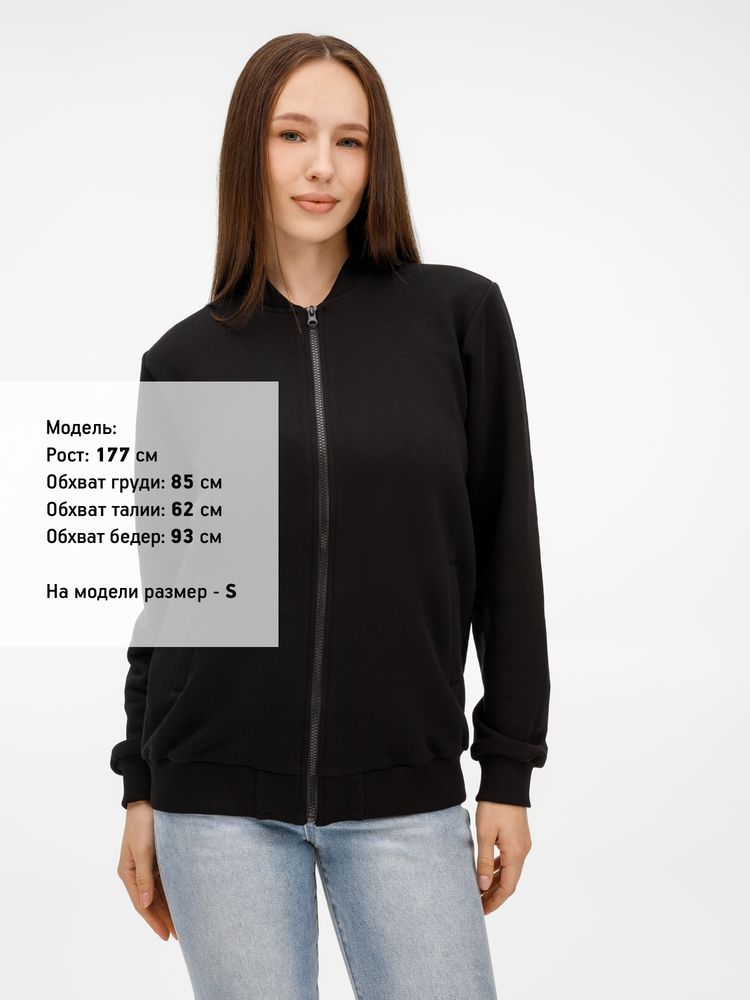 Бомбер унисекс Townie, черный-4