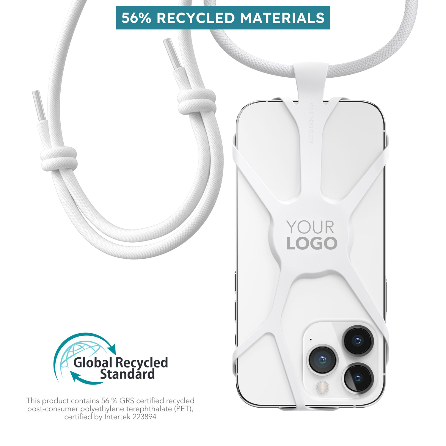 Ремешок-держатель для телефона Infinity, белый-8