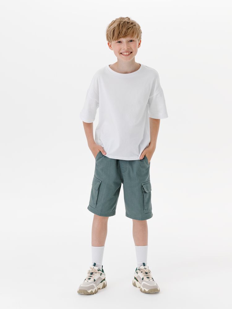 Футболка детская оверсайз Teezer, белая-2