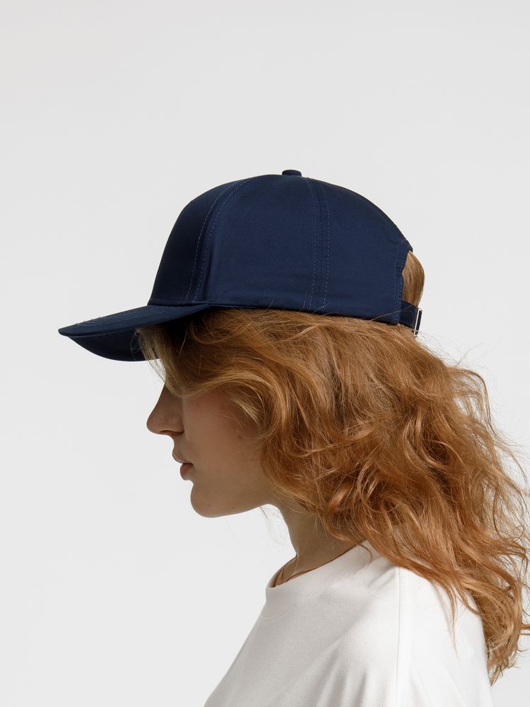 Бейсболка Seguro, темно-синяя-4