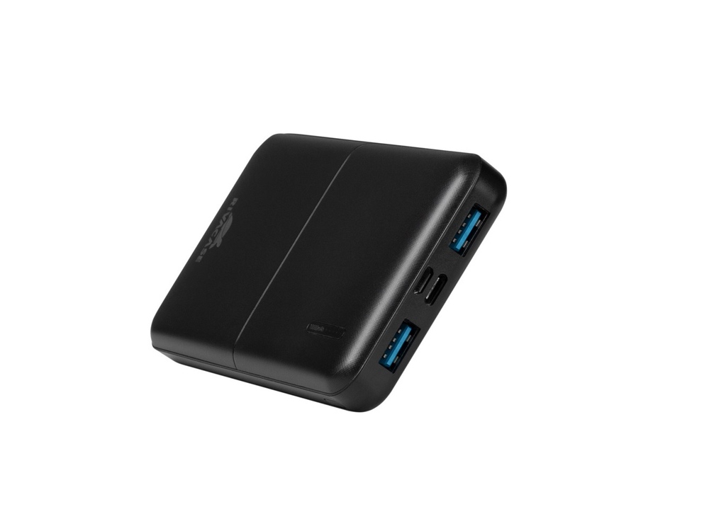 RIVACASE VA2532 (10000 мАч) QC/PD 20W внешний аккумулятор с дисплеем, черный 12/48-8