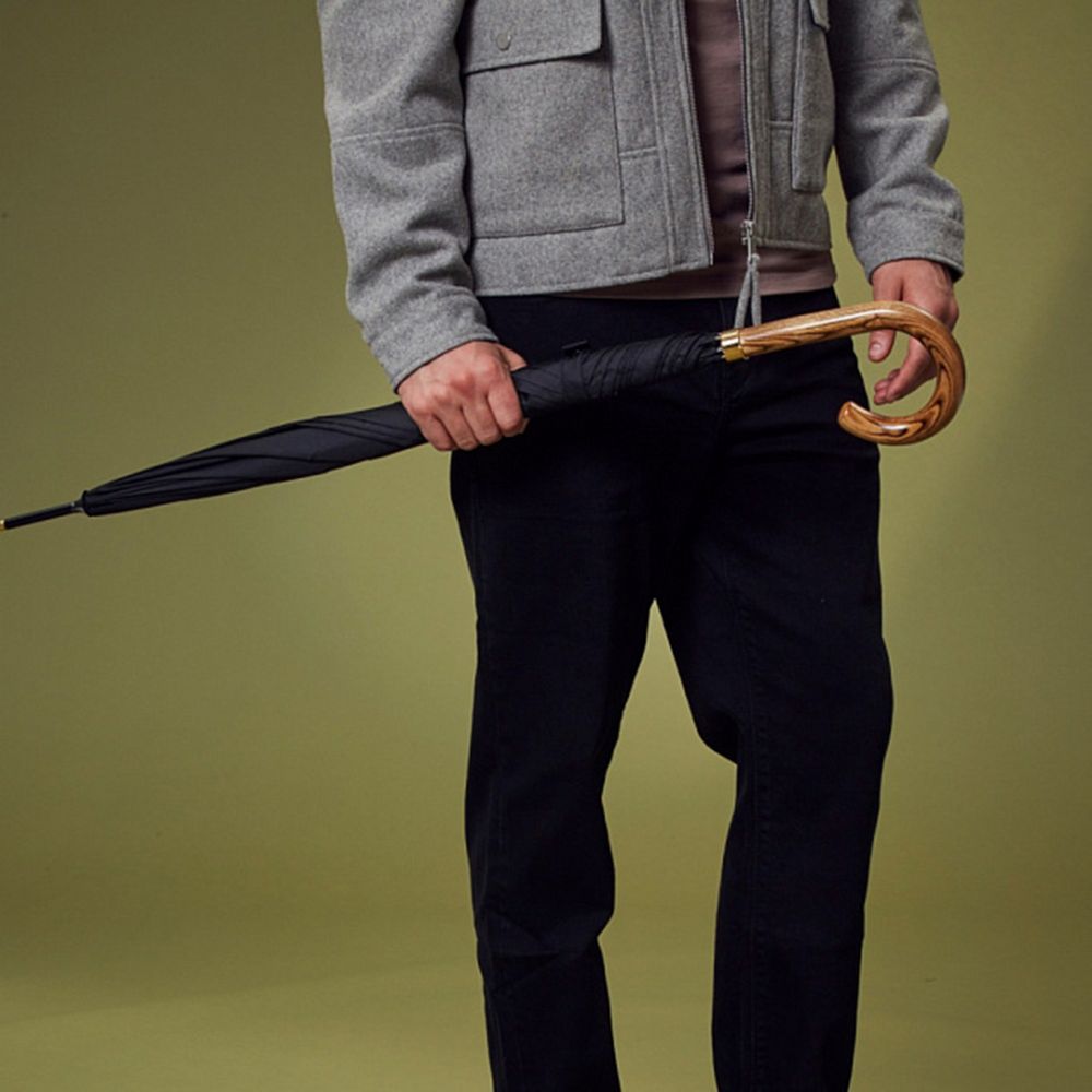 Зонт-трость Commissioner, черный-5