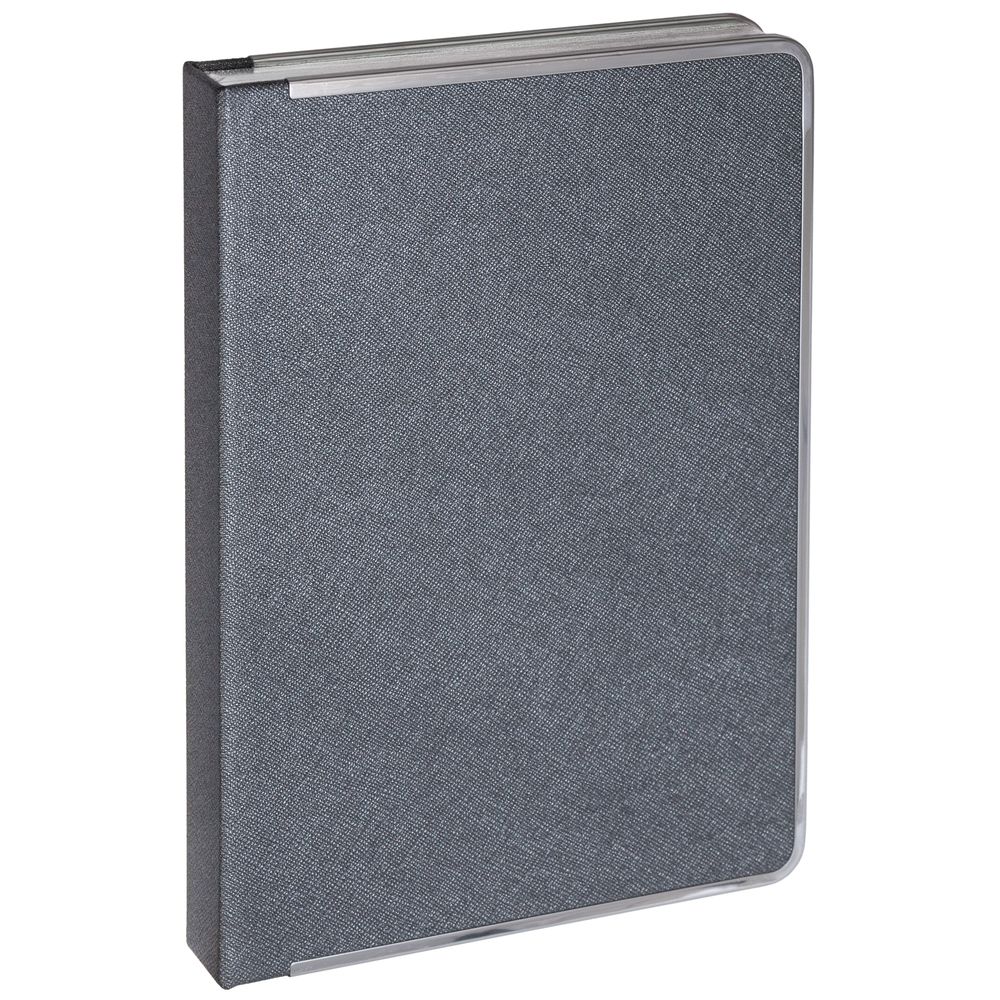 Ежедневник Frame Metal, недатированный, серый-1