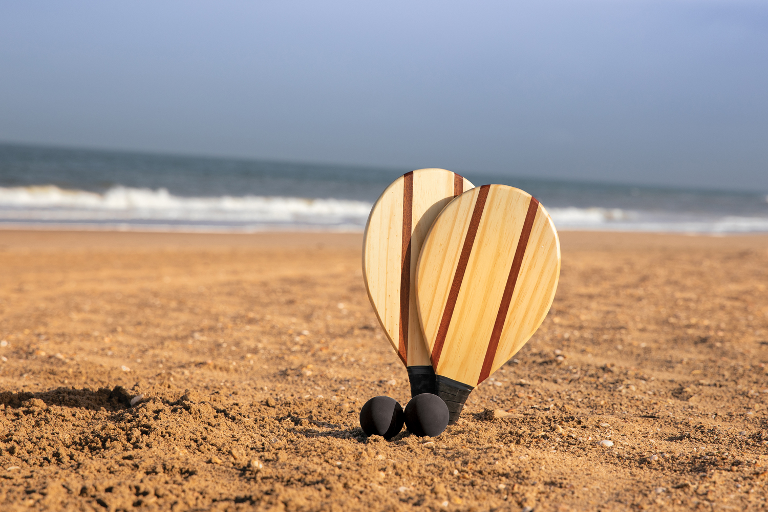 Деревянный набор для фрескобола-2