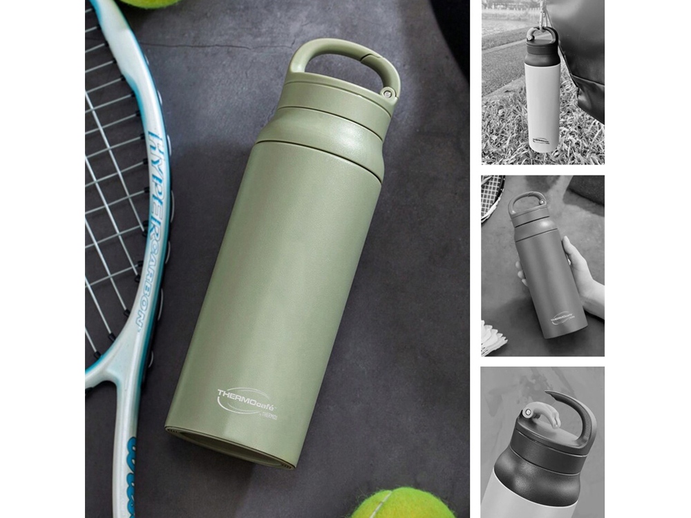 Термос из нерж. стали тм THERMOcafe TCSB-600SY (GR) 0,6L-3