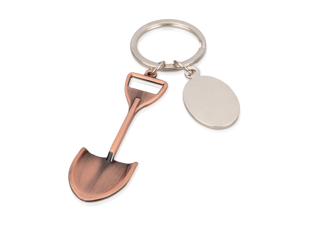 Брелок с шильдом, бронзовый-0