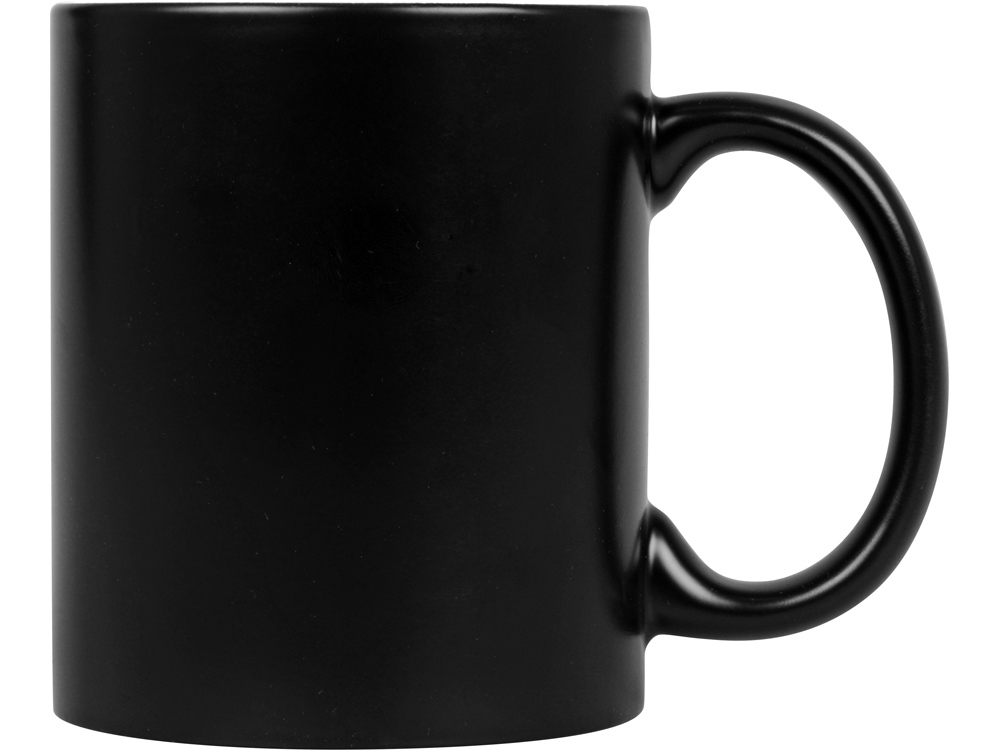 Кружка с покрытием для гравировки Subcolor BLK, черный/белый-2