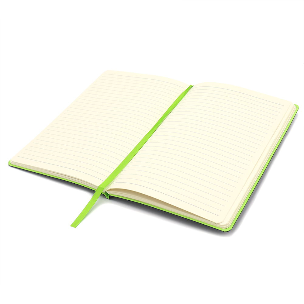 Блокнот A5 Blackjack в мягком переплёте, черно-зеленый-2