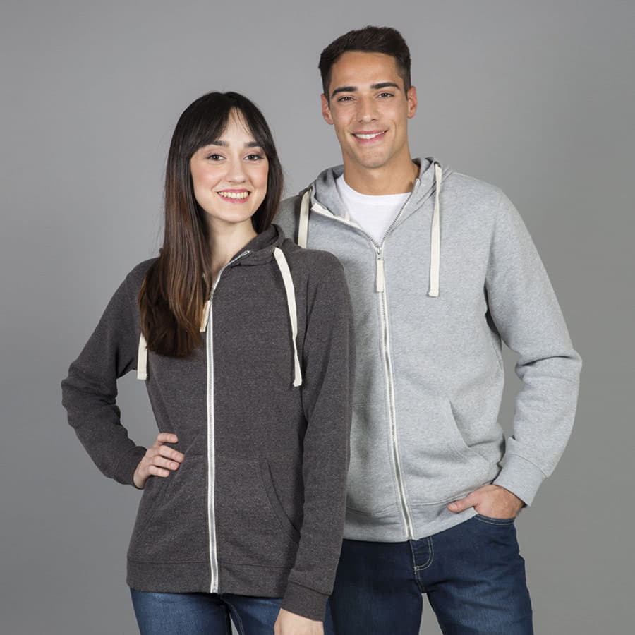 Толстовка мужская CIPRO MAN 265, серый меланж-1