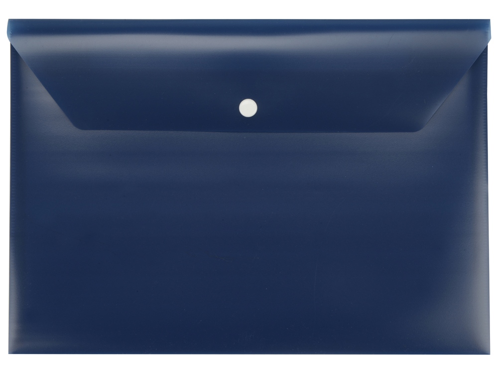 Папка-конверт А4 с кнопкой, синий-1