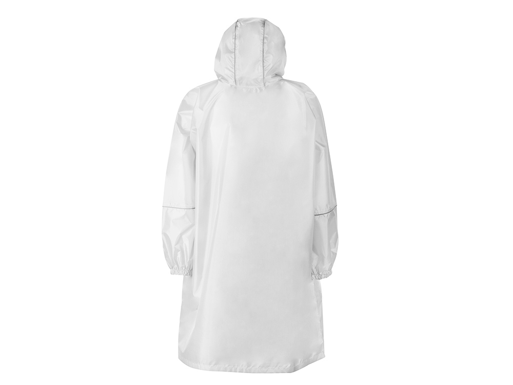 Дождевик - пончо Galaxy со светоотражающими элементами, белый-3