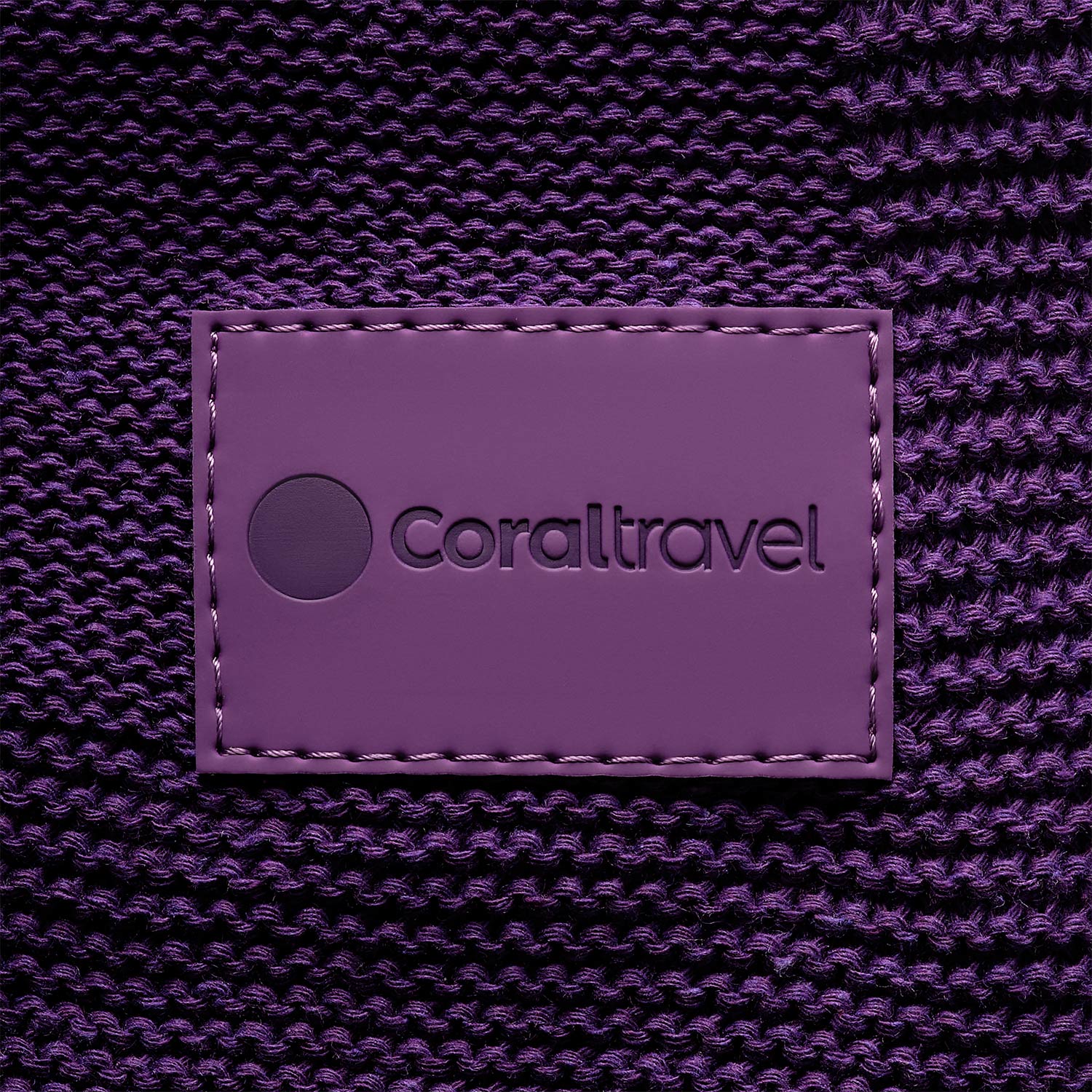 Плед Cella вязаный, фиолетовый (без подарочной коробки)-7