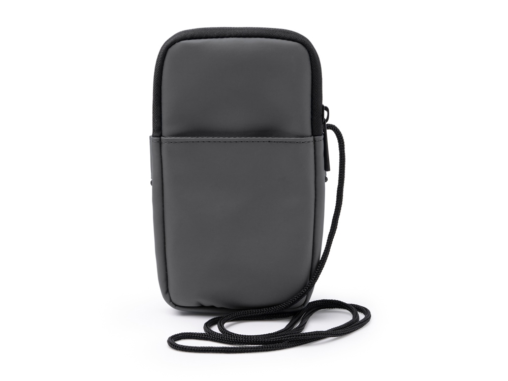 Сумка для мобильного телефона SEUL из экокожи, серый-0