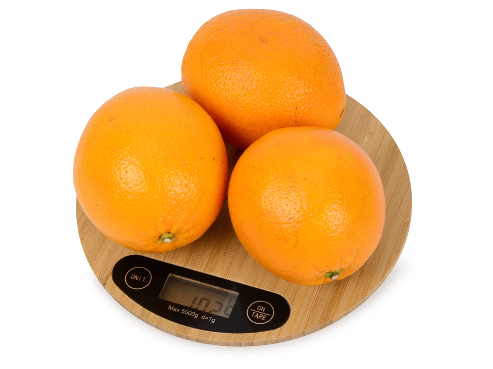 Бамбуковые кухонные весы Scale, натуральный-2