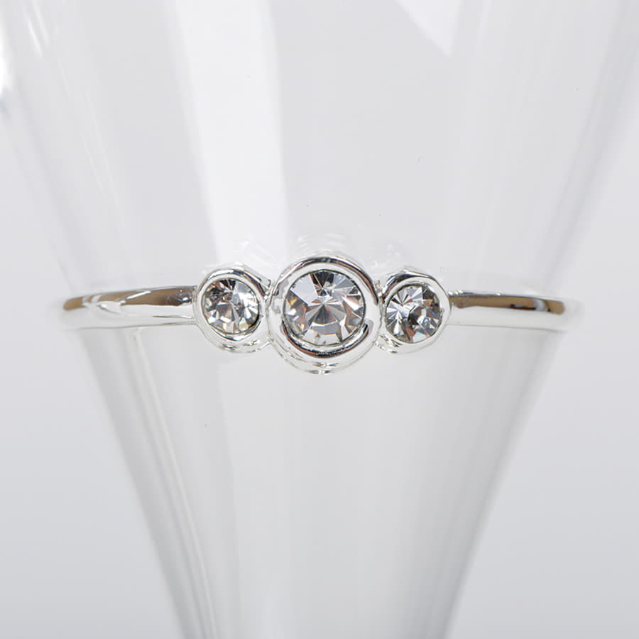 Бокалы для шампанского "Crystal" (2шт), серебристый-1