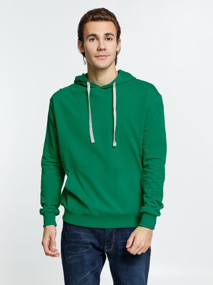 Толстовка с капюшоном Kirenga, зеленая-4